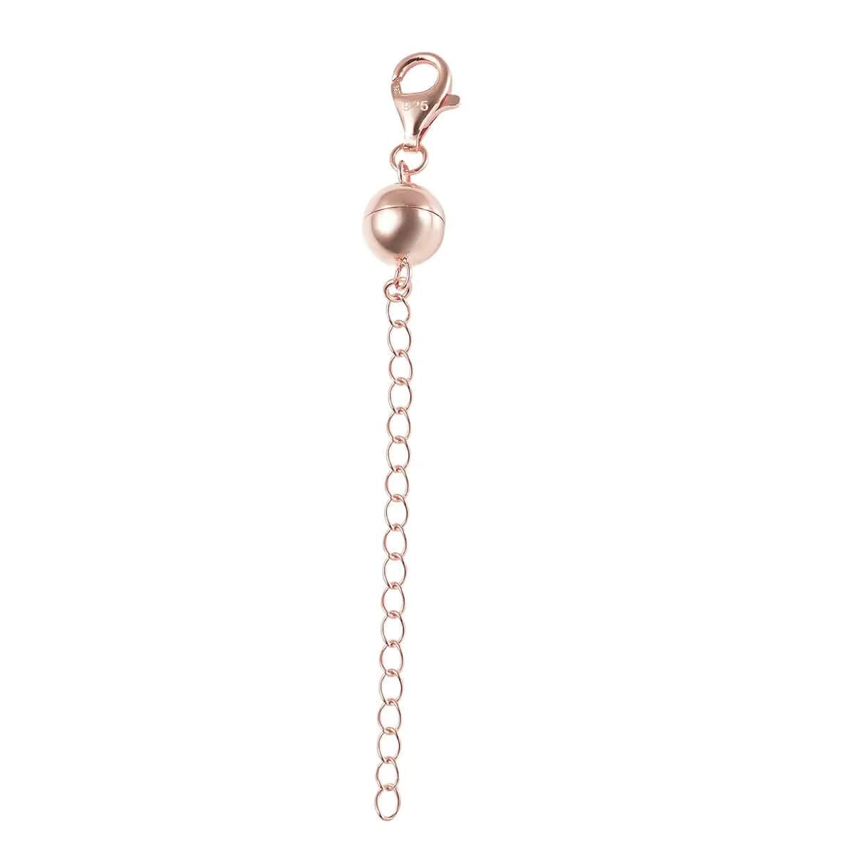 14K Rose Gold Plated 925 Sterling Silver Magnetic Ball Clasp Making Kit Birthday Christmas Gifts