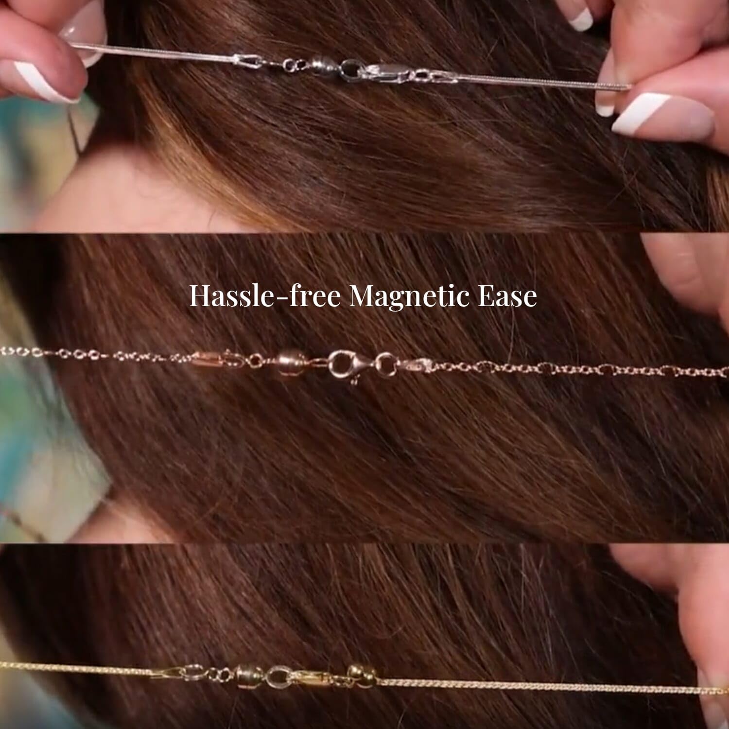 14K Rose Gold Plated 925 Sterling Silver Magnetic Ball Clasp Making Kit Birthday Christmas Gifts - Image 4