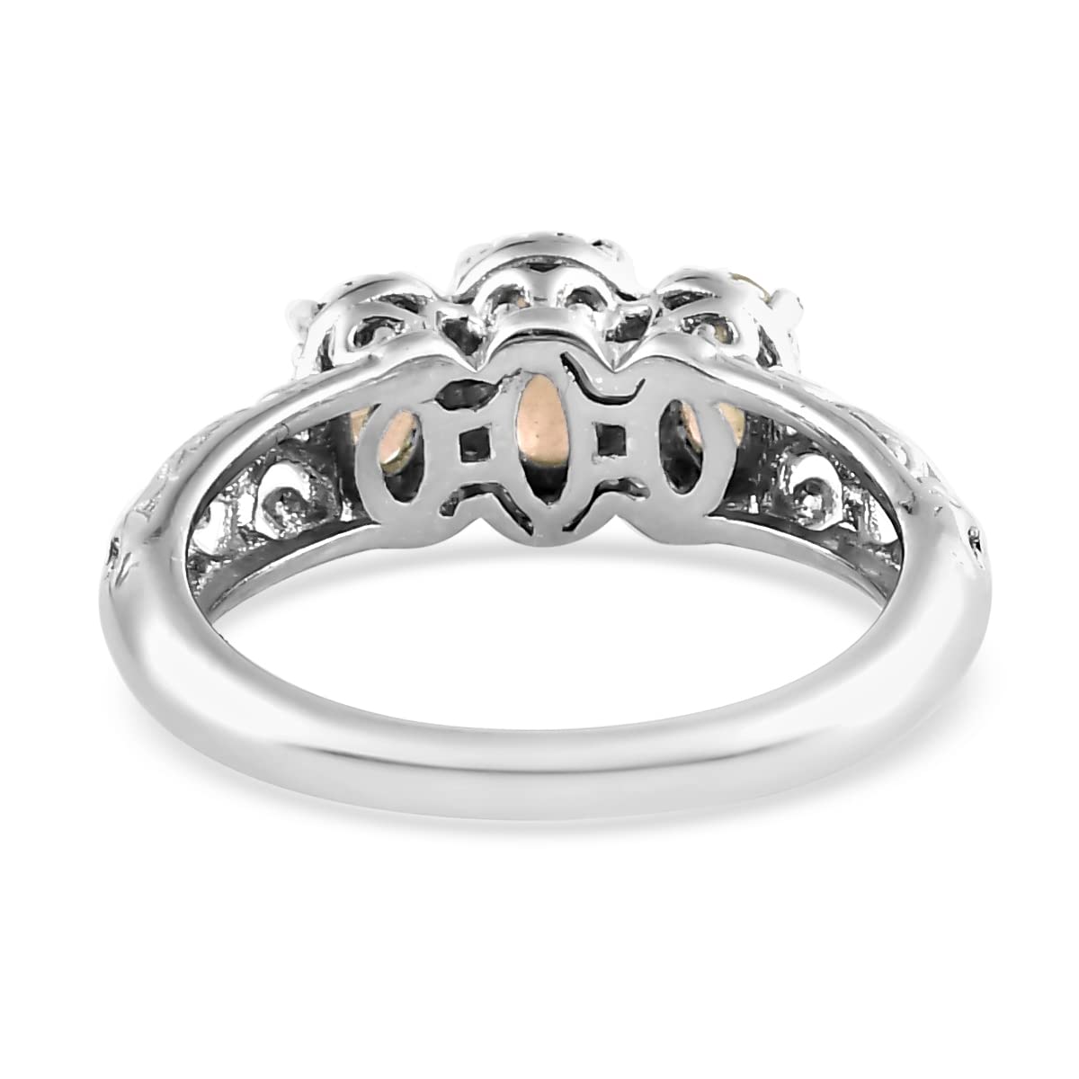 3 Birthstone Rings for Women in 925 Sterling Silver with Platinum Plating - Mothers Daughters Promise Engagement Rings - Gemstones Jewelry for Her Birthday Anniversary Wedding Gifts for Women - Image 7