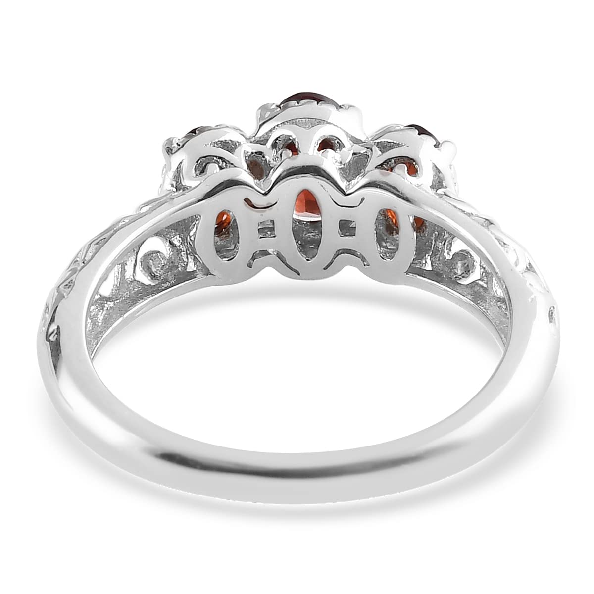 3 Birthstone Rings for Women in 925 Sterling Silver with Platinum Plating - Mothers Daughters Promise Engagement Rings - Gemstones Jewelry for Her Birthday Anniversary Wedding Gifts for Women - Image 6