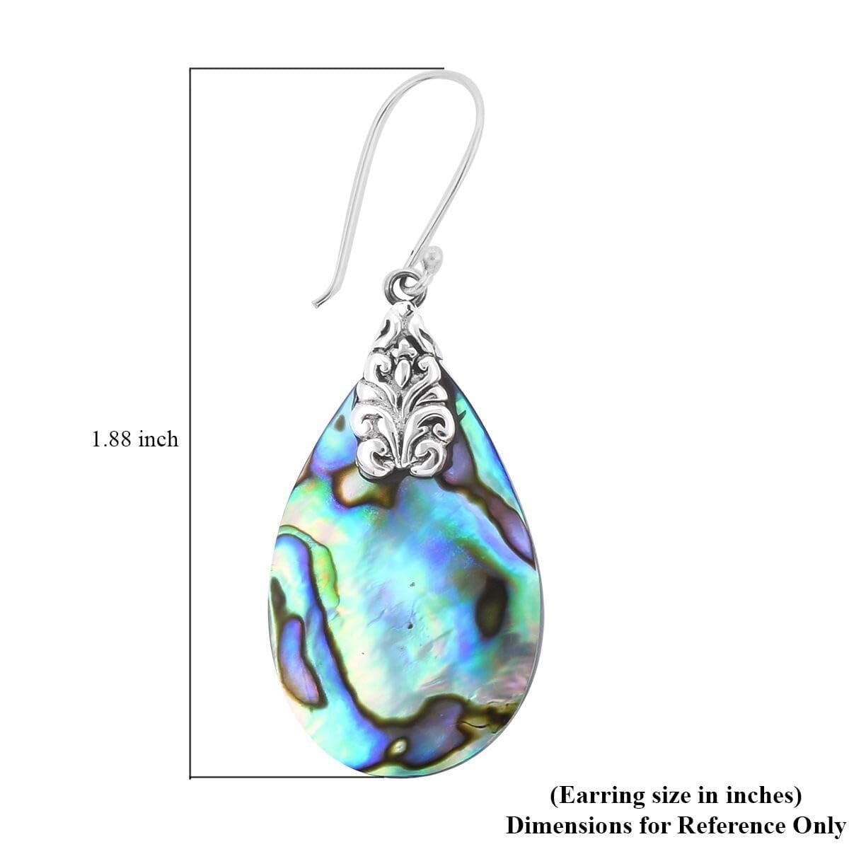 925 Sterling Silver Abalone Shell Solitaire Dangle Drop Earrings Stylish Fashion Beach Jewelry For Women Unique Costume Jewelry for Women Birthday Christmas Gifts - Image 5