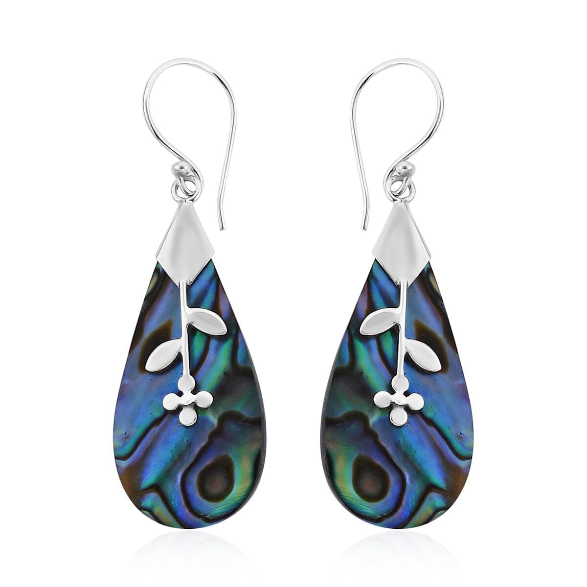 Abalone Shell 925 Sterling Silver Leaf Dangle Drop Earrings for Women Jewelry Ct 0.02 Birthday Christmas Gifts for Women