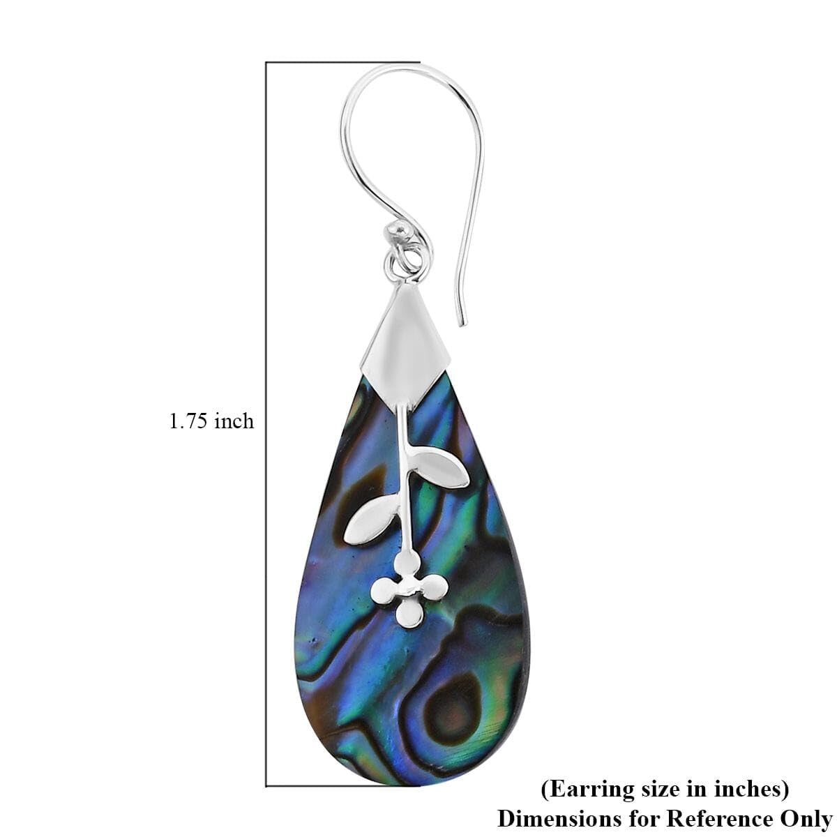 Abalone Shell 925 Sterling Silver Leaf Dangle Drop Earrings for Women Jewelry Ct 0.02 Birthday Christmas Gifts for Women - Image 5