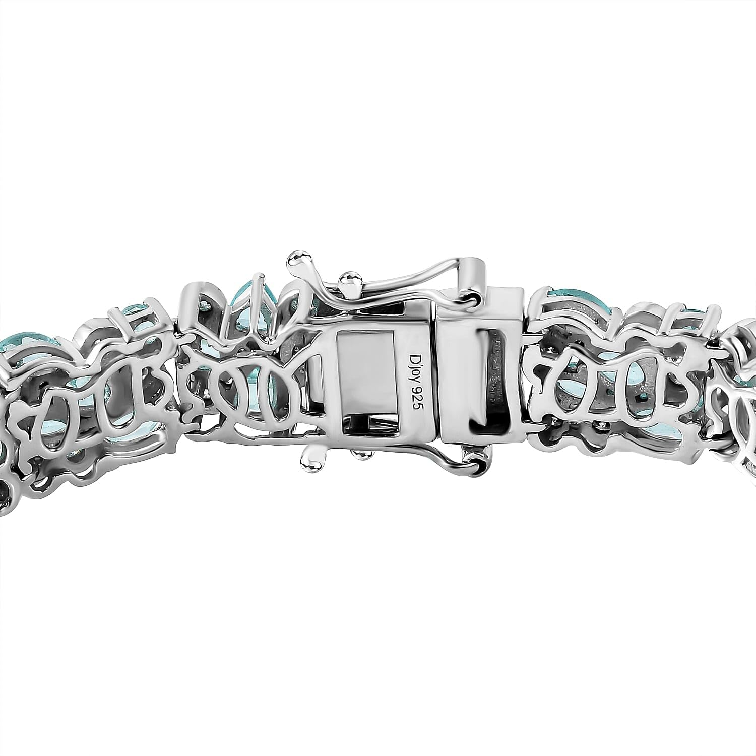 Apatite Moissanite 925 Sterling Silver Rhodium Plated Ocean Bubble Bracelet for Women Jewelry Birthday Christmas Gifts - Image 4