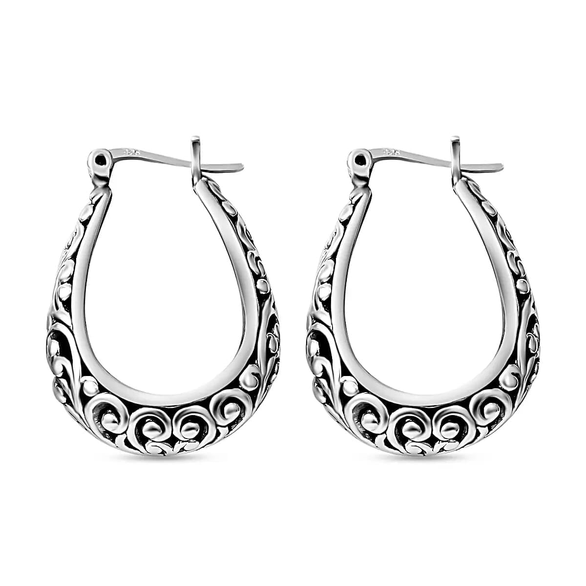 Basket Hoop Earrings 925 Sterling Silver 8.37 G for Women Jewelry Birthday Christmas Gifts for Women - Image 5