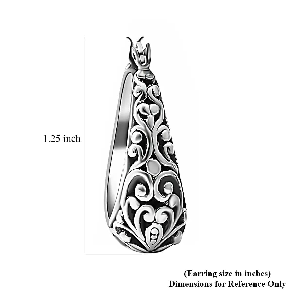 Basket Hoop Earrings 925 Sterling Silver 8.37 G for Women Jewelry Birthday Christmas Gifts for Women - Image 6