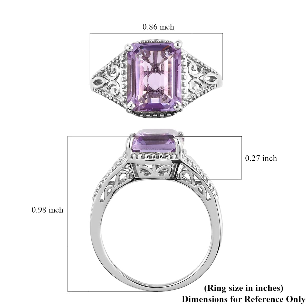 Birthstone Rings for Women Sterling Silver 925 with Platinum Plated - Daughters Mothers Engagement Promise Rings for Her - Gemstone Statement Jewelry - Cute Statement Gifts for Womens - Image 7
