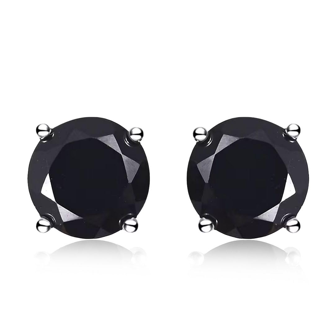 Birthstone Stud Earrings for Women 925 Sterling Silver Gemstone Jewelry Anniversary Birthday Christmas Gifts for Women