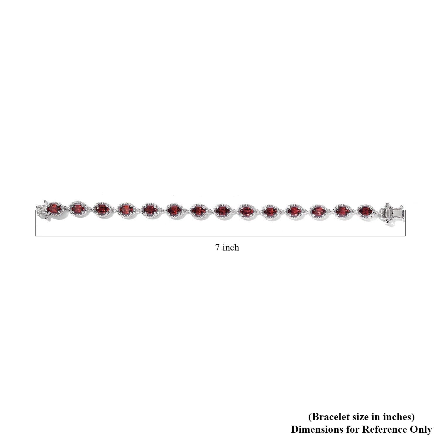 Birthstone Tennis Bracelets for Women - Friendship Bracelets in 925 Sterling Silver Platinum Plated - Cute Fashion Gemstone Jewelry Birthday Christmas Gifts for Her 6.5 - 7.25 Inch - Image 5