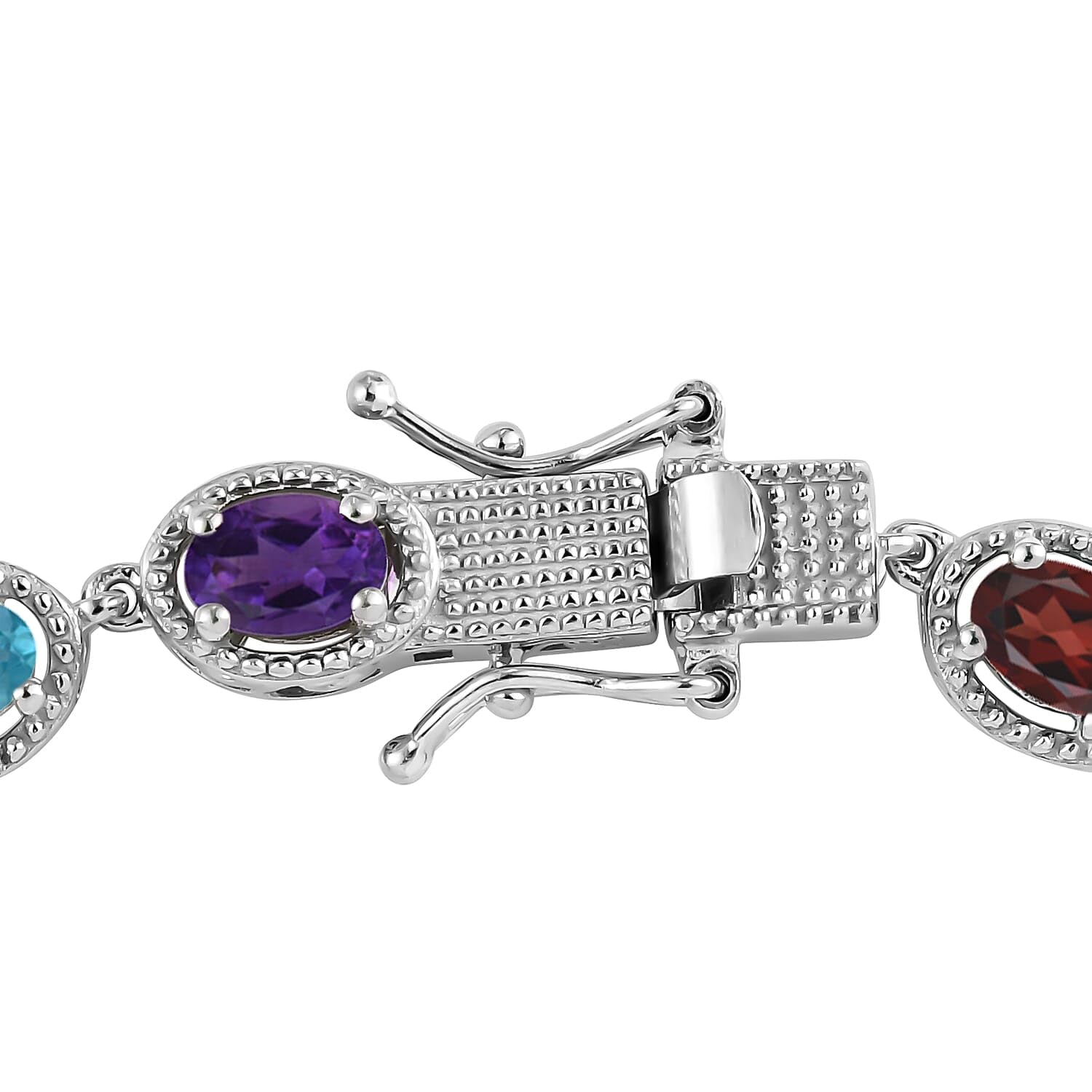 Birthstone Tennis Bracelets for Women - Friendship Bracelets in 925 Sterling Silver Platinum Plated - Cute Fashion Gemstone Jewelry Birthday Christmas Gifts for Her 6.5 - 7.25 Inch - Image 6