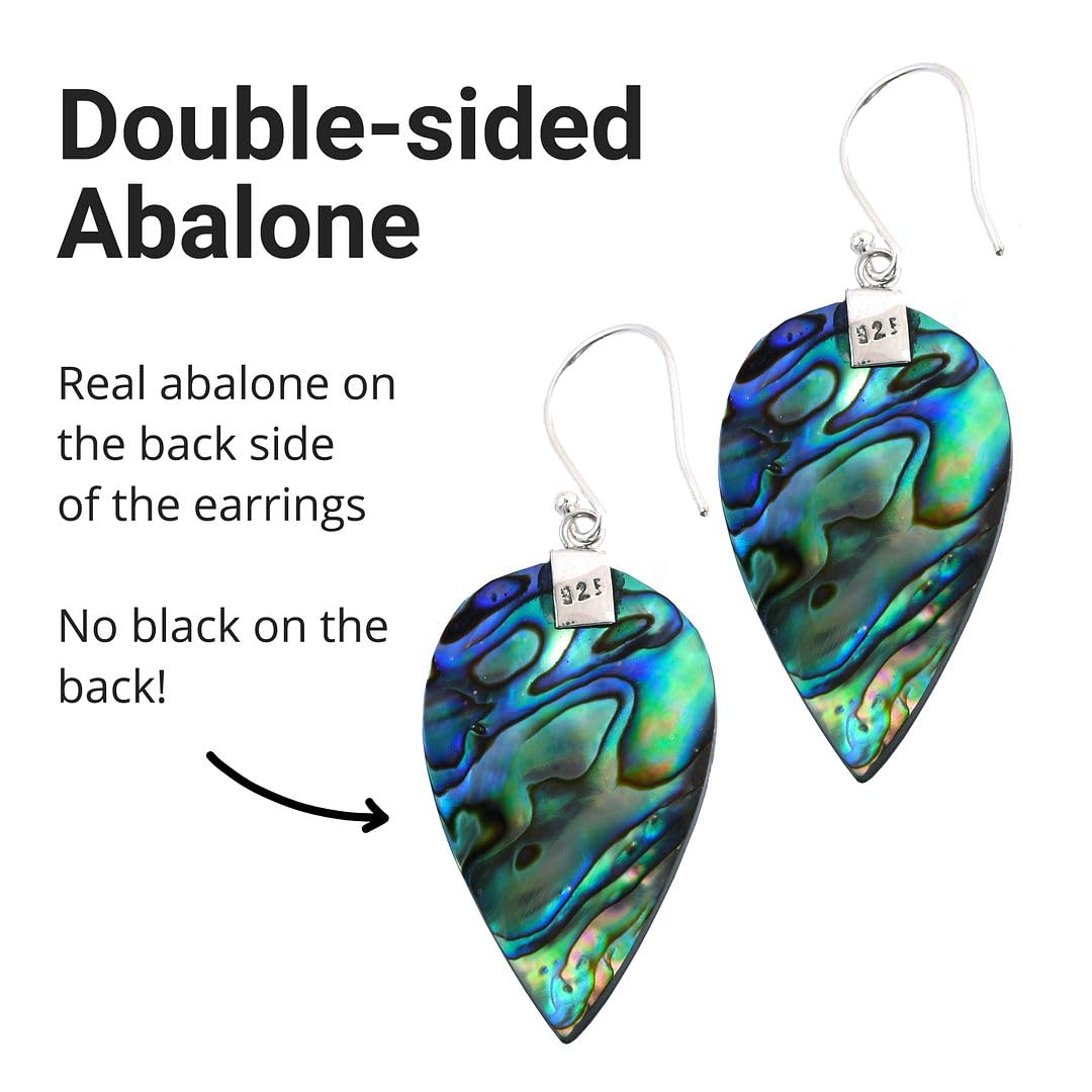 Blue Earrings for Women - Funky Silver Unique Vintage Beach Jewelry Anniversary Birthday Christmas Gifts - Image 5