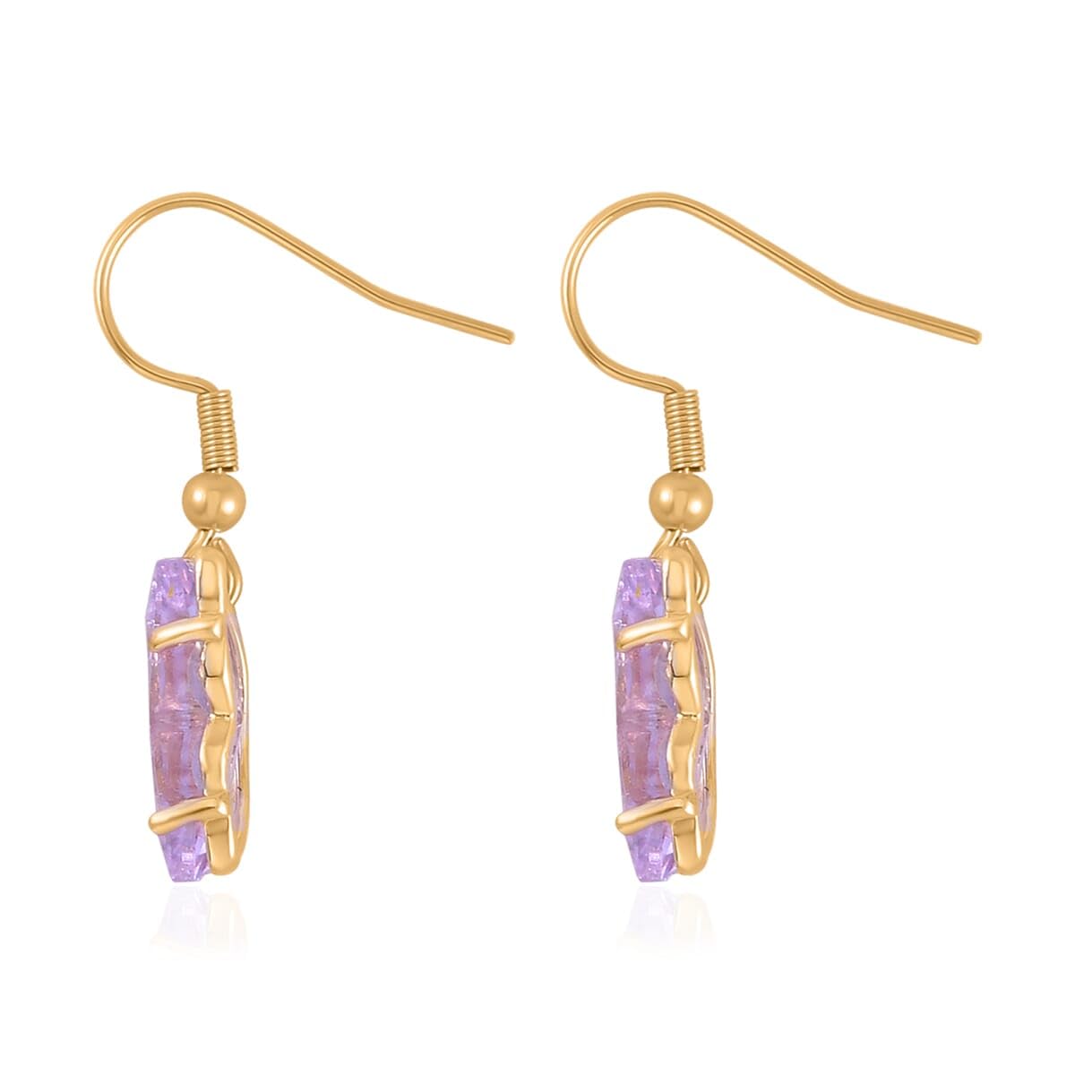 Butterfly Dangle Earrings for Women - Butterfly Wing Dangling Earrings - Cubic Zirconia and Colored Glasses Drop Earrings in Goldtone Statement Jewelry - Anniversary, Christmas Gifts for Women - Image 4