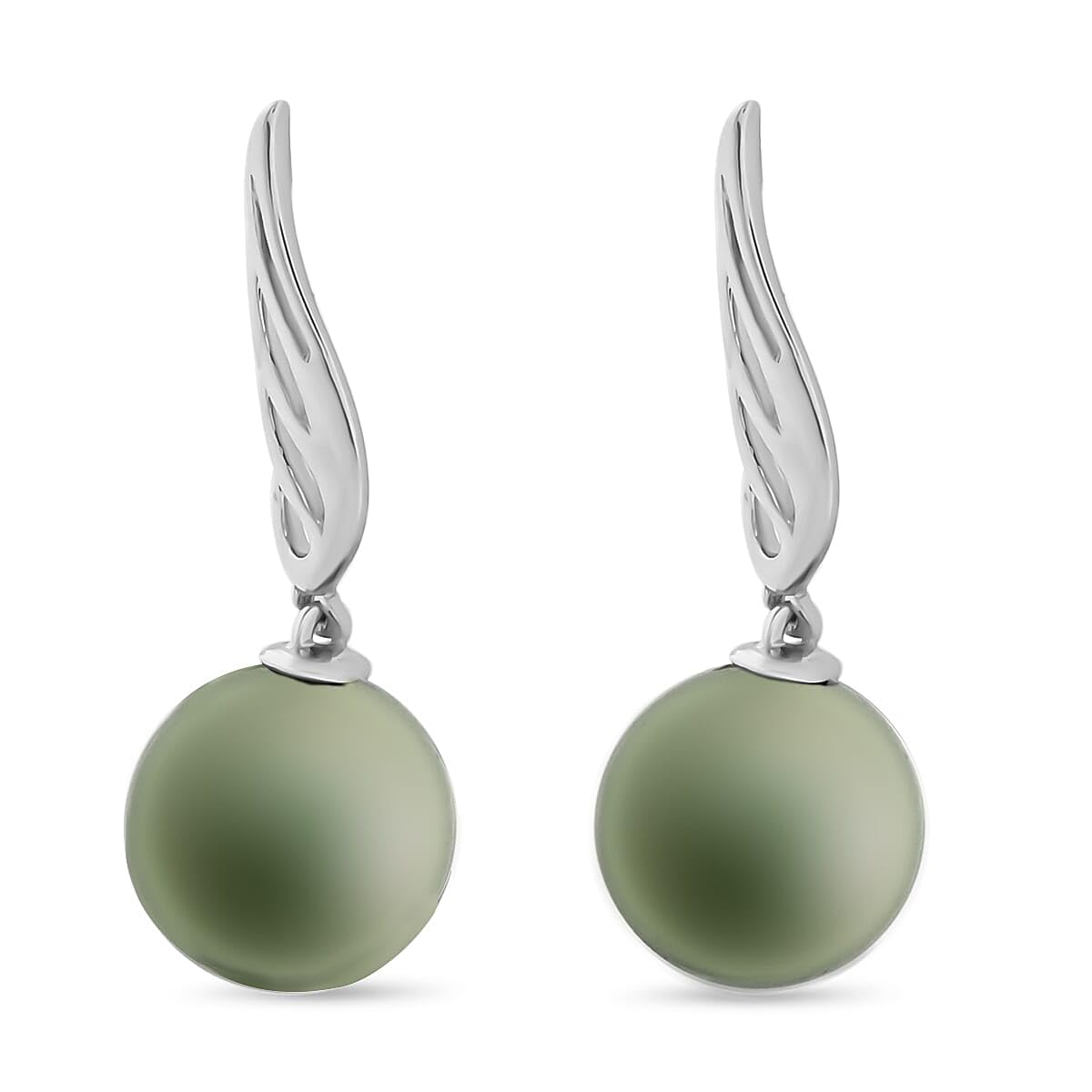 Certified & Appraised Iliana 18K White Gold AAA Pearl 8.5-9mm Earrings Christmas Gifts - Image 3