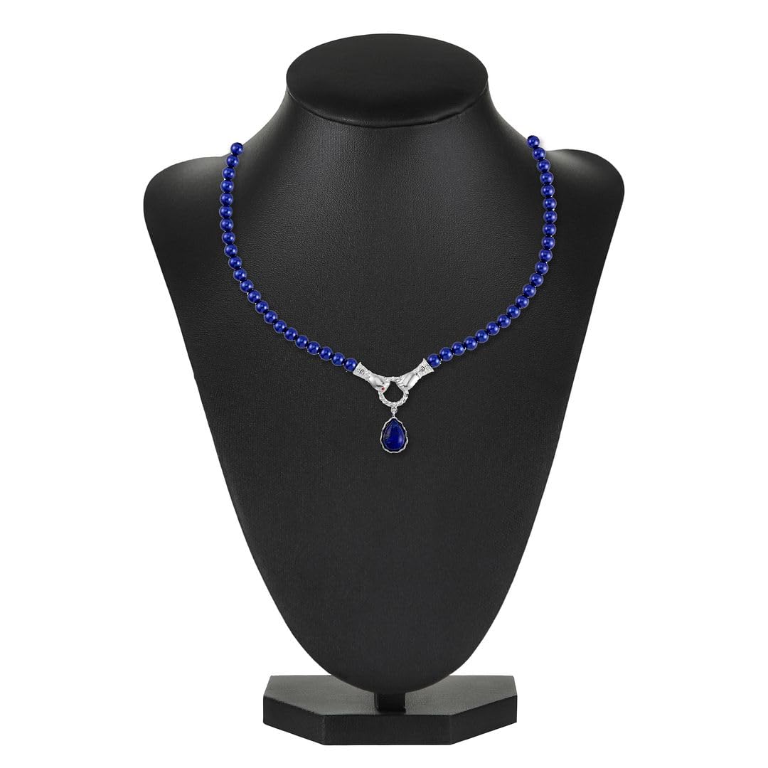 Composite Shell Beaded Pearl Necklace - Pearl Necklaces for Women in Silvertone 24 Inches with 2 Inch Extender Size 8mm Pearl Jewelry Birthday Christmas Gifts - Image 5