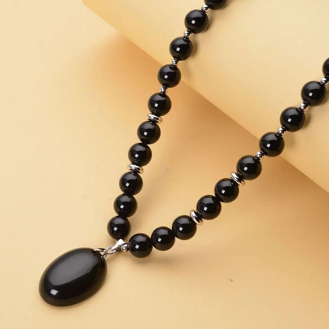 Crystal Bead Pendant Beaded Necklace for Women Costume Necklaces Her Promise Statement Jewelry - Healing Size 18 Inches - Engagement, Wedding, Anniversary - Birthday Christmas Gifts for Womens - Image 4