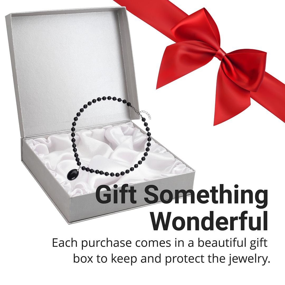 Crystal Bead Pendant Beaded Necklace for Women Costume Necklaces Her Promise Statement Jewelry - Healing Size 18 Inches - Engagement, Wedding, Anniversary - Birthday Christmas Gifts for Womens - Image 6