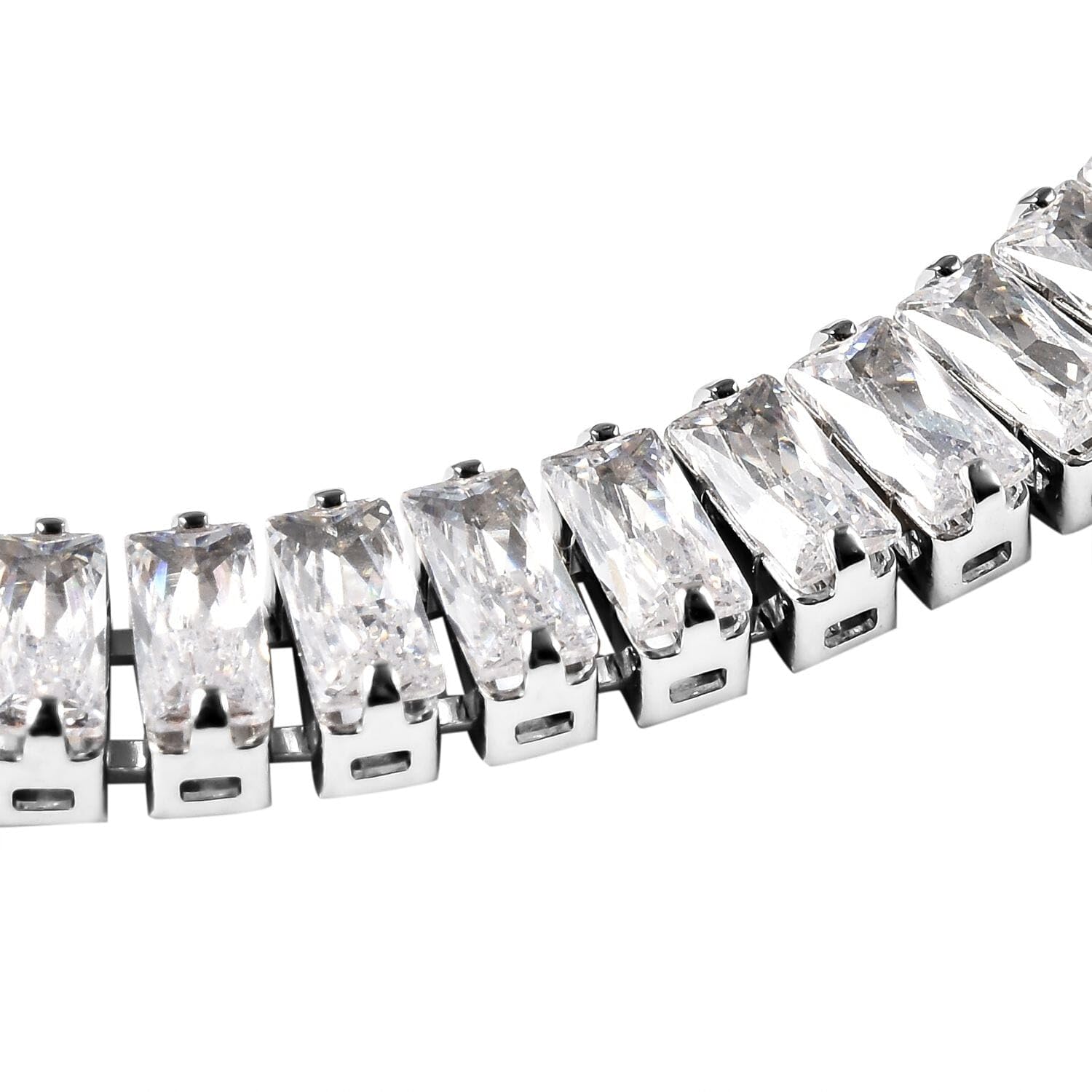 Cubic Zirconia Bolo Tennis Bracelet for Women - White Adjustable Tennis Bracelets Cute Cubic Zirconia Statement Jewelry - Engagement, Wedding, Anniversary - Birthday Christmas Gifts for Womens - Image 4