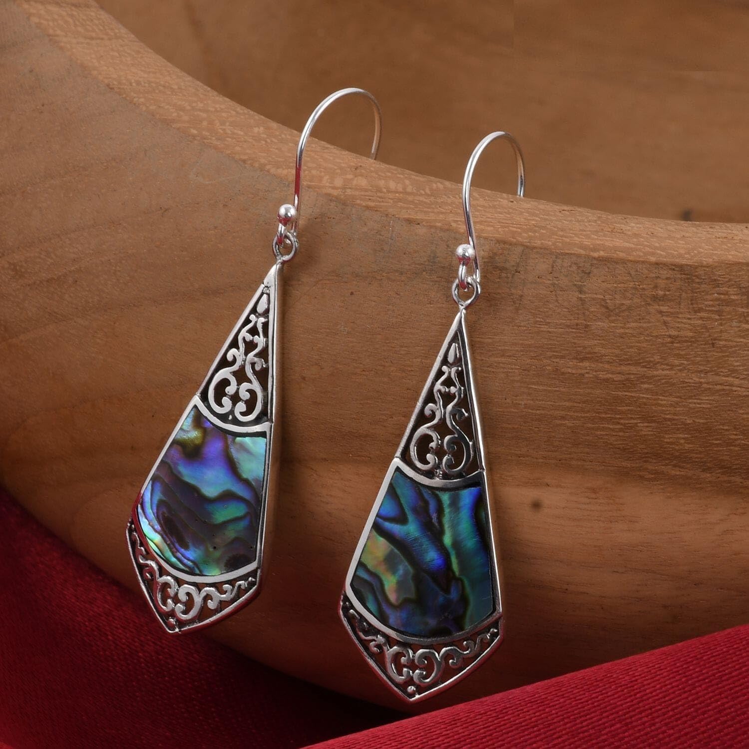 Dangle Earrings for Women Boho - Colorful Beach Jewelry in 925 Sterling Silver Funky Colorful Beautiful Jewelry Birthday Christmas Gifts - Image 2