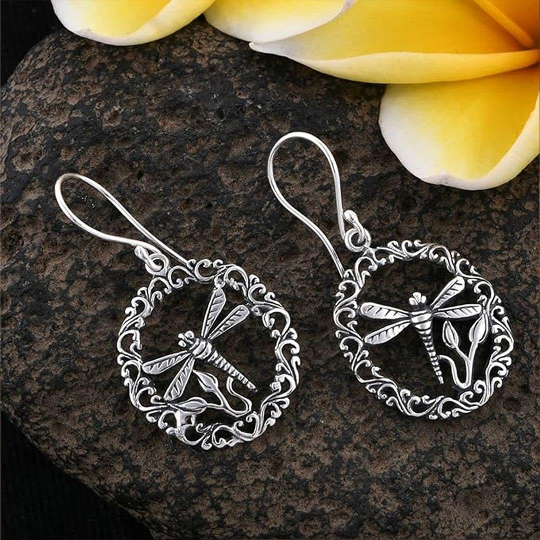 Dragonfly Dangle Earrings for Women 925 Sterling Silver Jewelry Birthday Christmas Gifts - Image 5