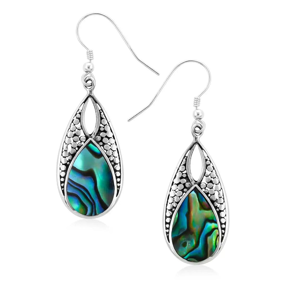 Drop Earrings for Women Dangle - Unique Boho Beach Earrings in 925 Sterling Silver - Costume Vintage Jewelry Birthday Christmas Gifts