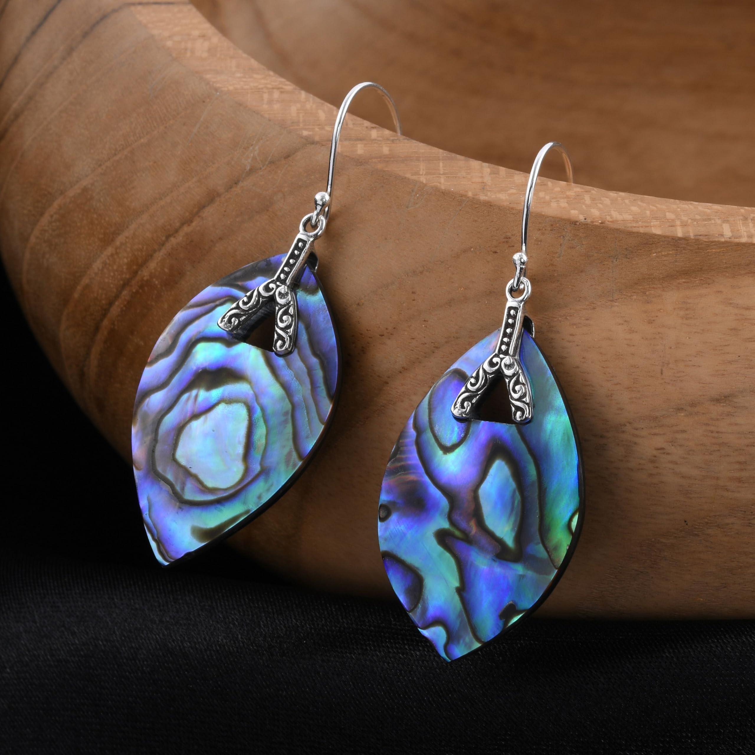 Earrings for Women Vintage - Drop Dangle Boho Beach Earrings in 925 Sterling Silver Vintage Jewelry Birthday Christmas Gifts - Image 2