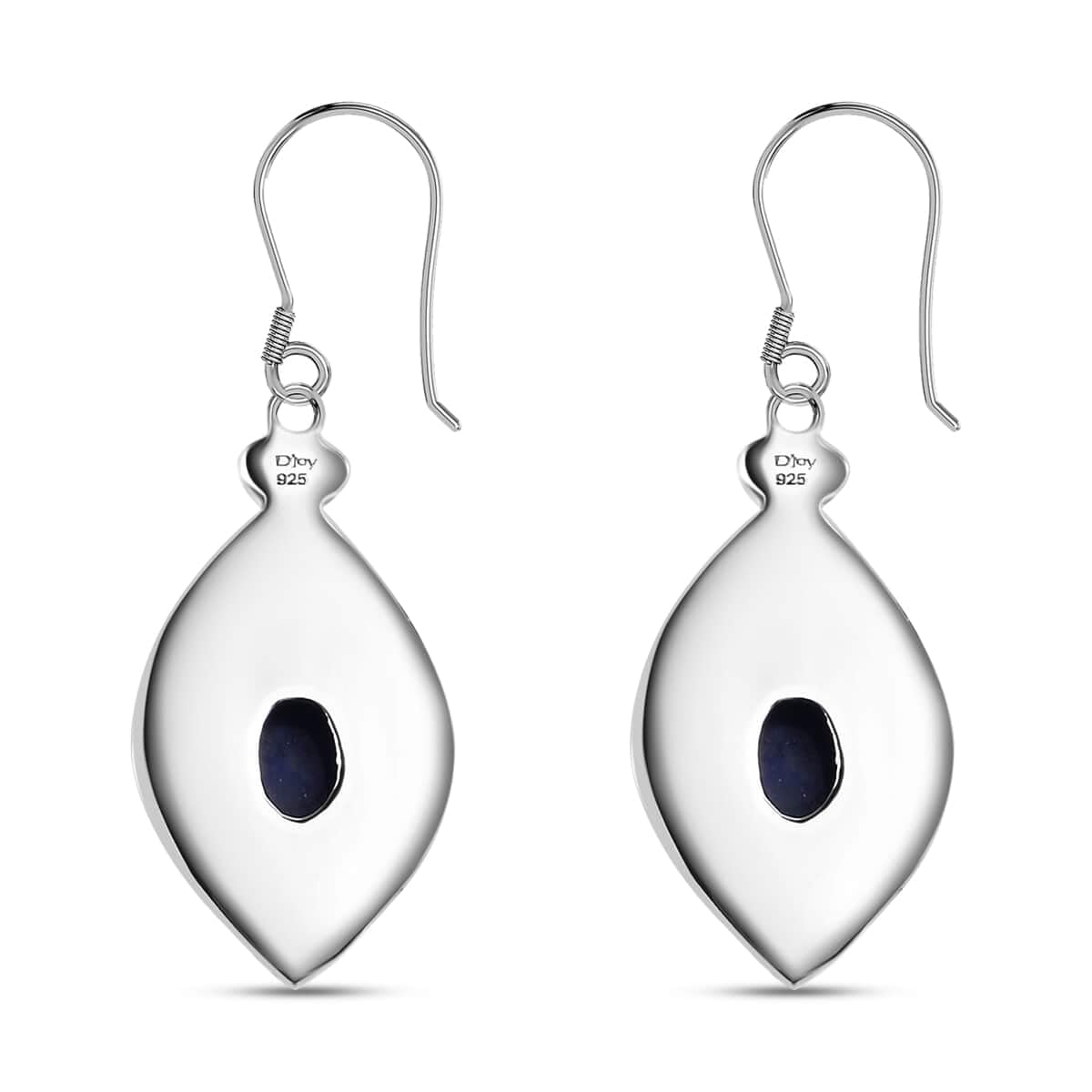 Handmade Blue Lapis Lazuli Boho Drop Dangle Earrings for Women Oxidized 925 Sterling Silver Jewelry Fish Hook Christmas Gifts for Women - Image 3