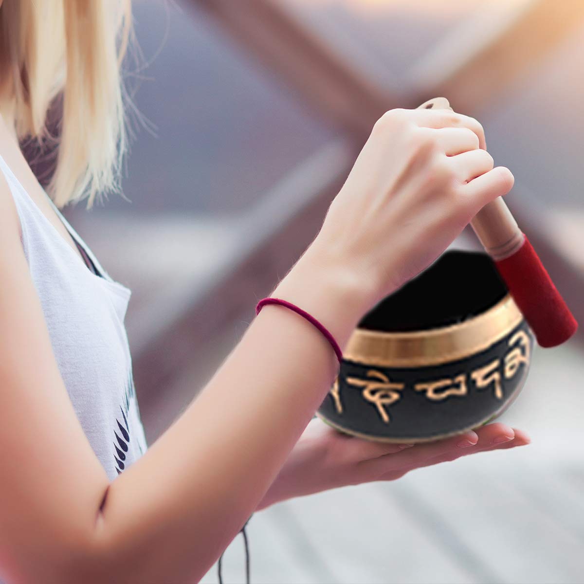 Handmade Tibetan Singing Bowl Buddhist Mantra Sound Bowl Set Meditation Yoga Stress Relief Birthday Christmas Gifts - Image 7