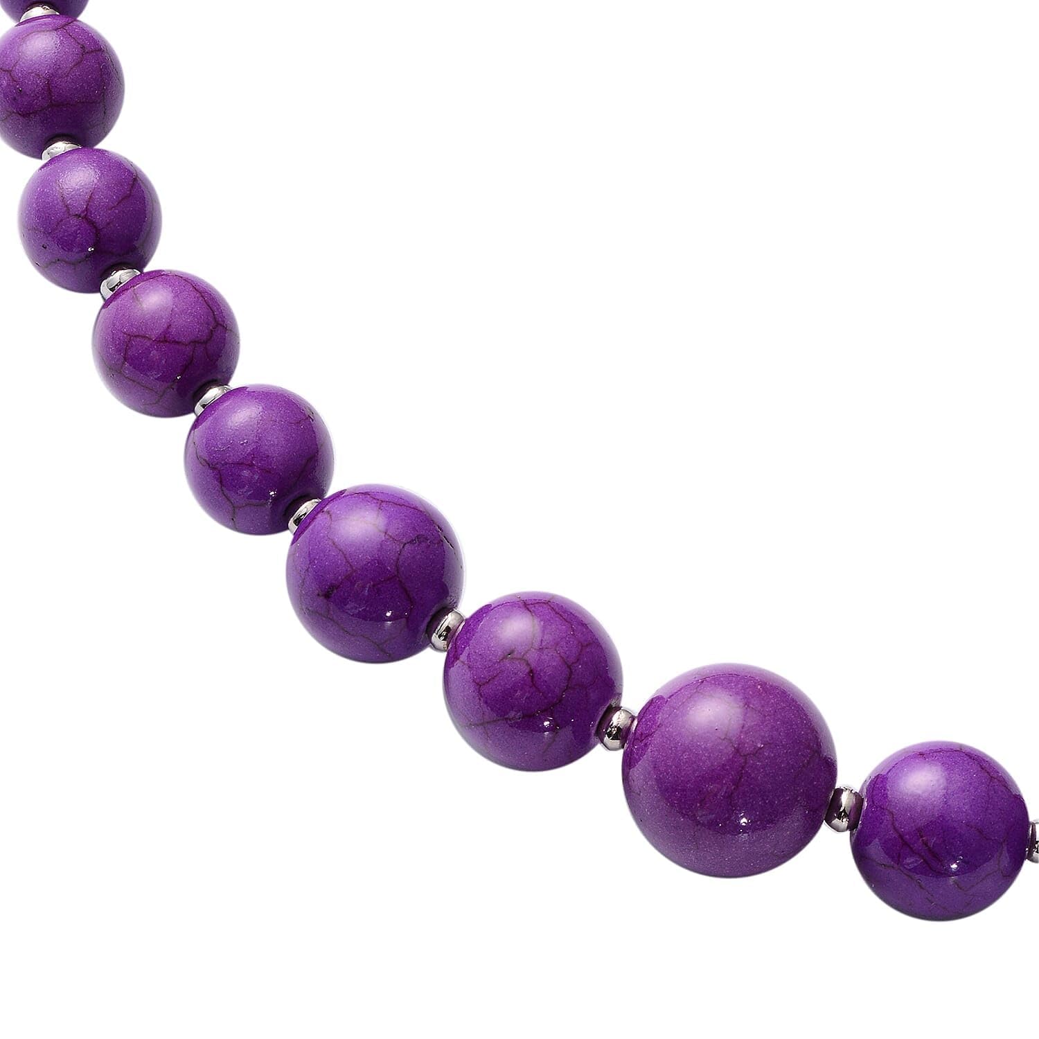 Howlite Birthstone Beaded Necklaces for Women 18 Inches - Summer Gemstone Beads - Beachy Necklaces Statement Boho Jewelry -Engagement, Wedding, Anniversary - Birthday Christmas Gifts for Women - Image 4