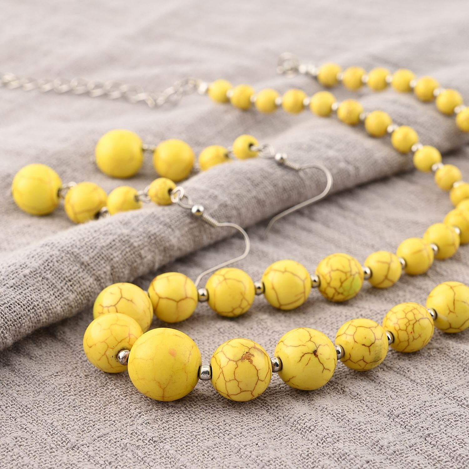 Howlite Birthstone Beaded Necklaces for Women 18 Inches - Summer Gemstone Beads - Beachy Necklaces Statement Boho Jewelry -Engagement, Wedding, Anniversary - Birthday Christmas Gifts for Women - Image 8