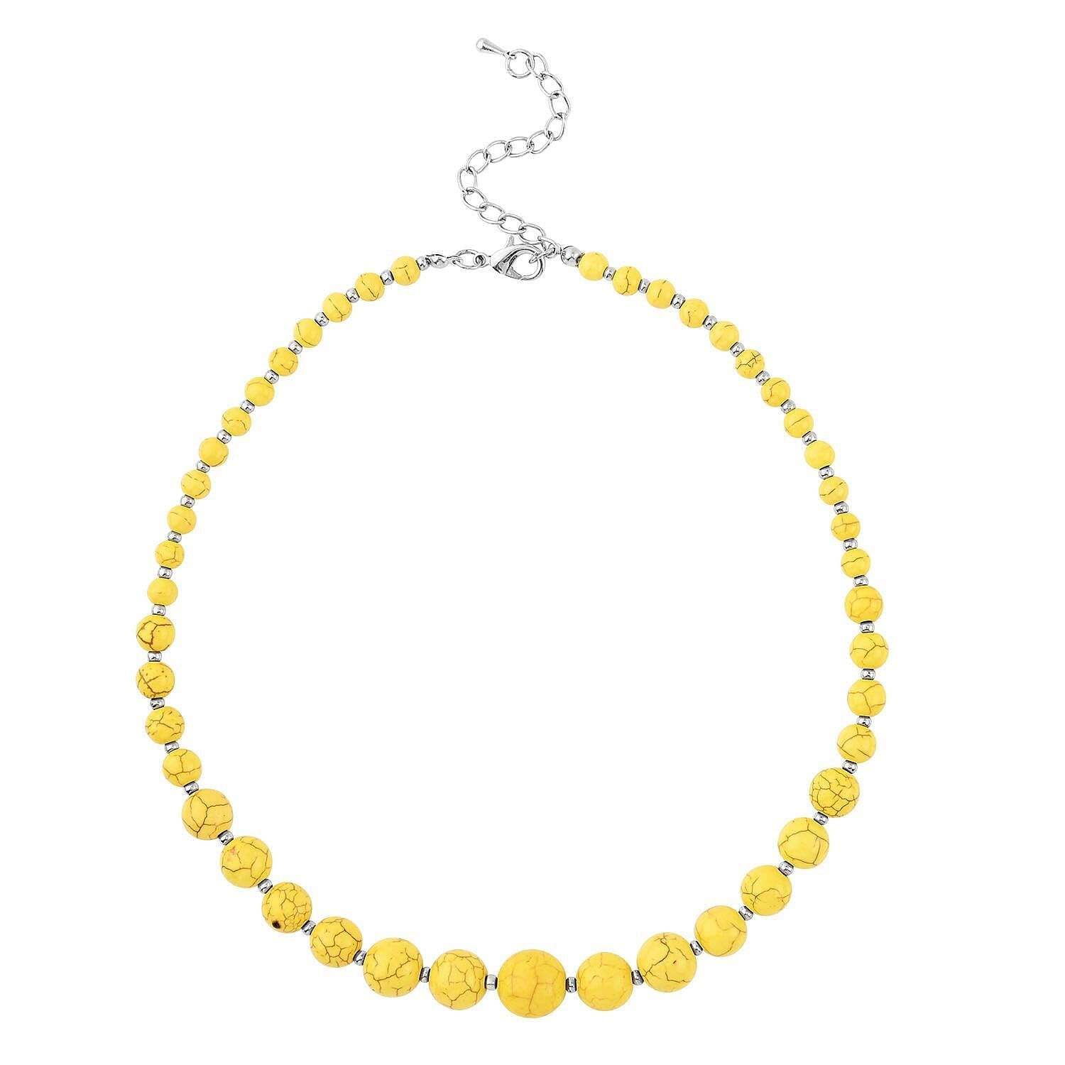 Howlite Birthstone Beaded Necklaces for Women 18 Inches - Summer Gemstone Beads - Beachy Necklaces Statement Boho Jewelry -Engagement, Wedding, Anniversary - Birthday Christmas Gifts for Women - Image 9