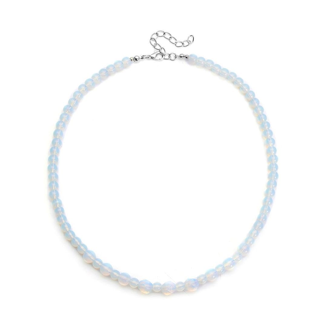 Mix Gemstones Beaded Necklace for Women Jewelry Size 18-20" Birthday Christmas Gifts for Women