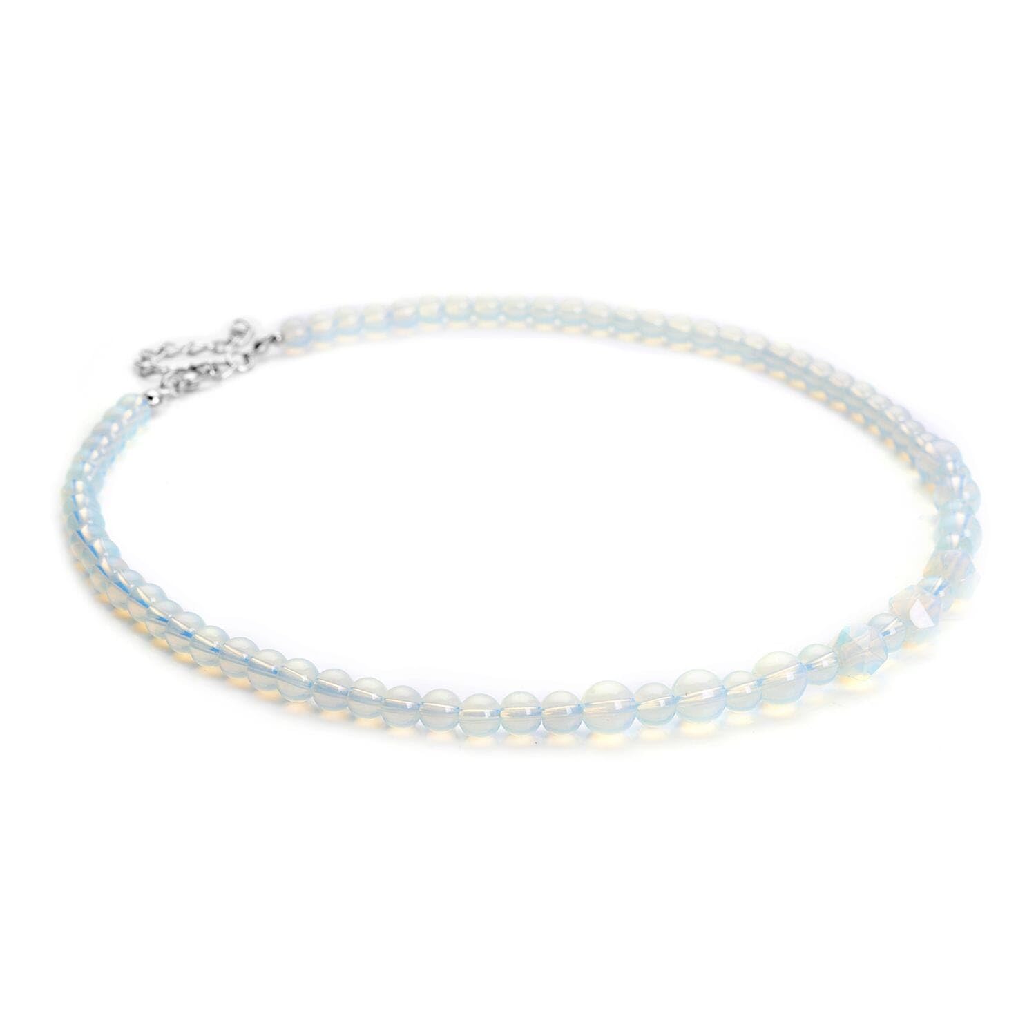 Mix Gemstones Beaded Necklace for Women Jewelry Size 18-20" Birthday Christmas Gifts for Women - Image 3
