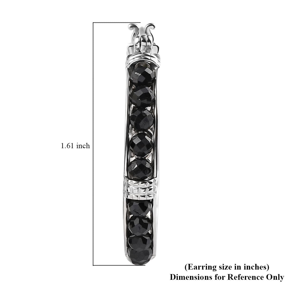 Platinum Peridot Inside Out Hoop Earrings for Women Jewelry Christmas Gifts for Women - Image 5