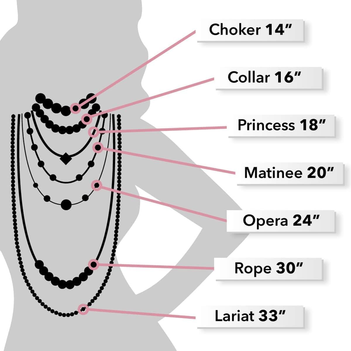 Platinum Plated Beaded Necklace Pendant for Delicate for Women Jewelry Size 18 Inches - Statement Beads Necklaces Jewelry Engagement Her Wedding Anniversary Jewelry - Birthday Gifts for Womens - Image 5