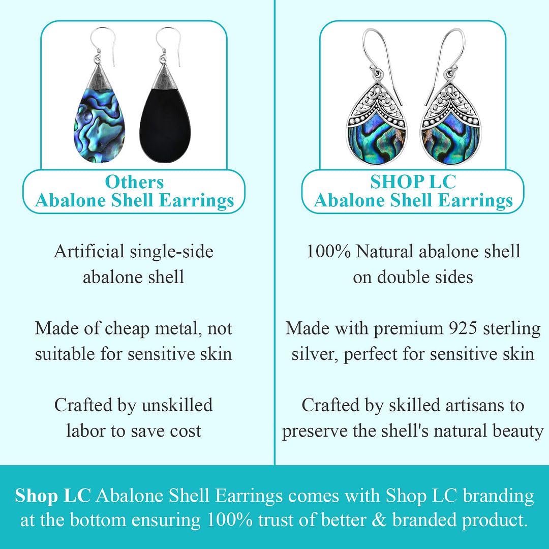 Purple Earrings for Women - 925 Sterling Silver Beach Boho Unique Earrings Costume Jewelry Birthday Christmas Gifts - Image 4