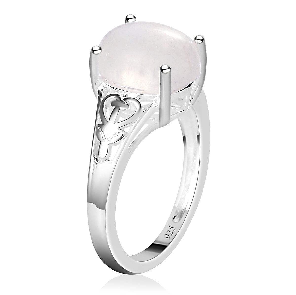 Rainbow Moonstone Rings for Women in 925 Sterling Silver - Cute Womens Daughter Mom Her Fashion Statement Jewelry - Engagement, Wedding, Anniversary Jewelry - Birthday Christmas Gifts for Womens - Image 6