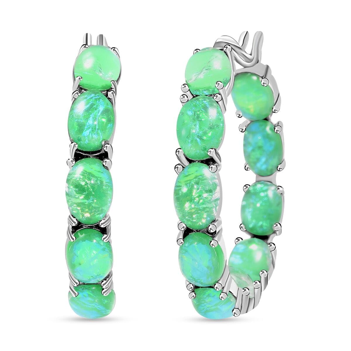 Resin Inside Out Hoop Earrings for Women Jewelry Crystal Stainless Steel Birthday Christmas Gifts for Women