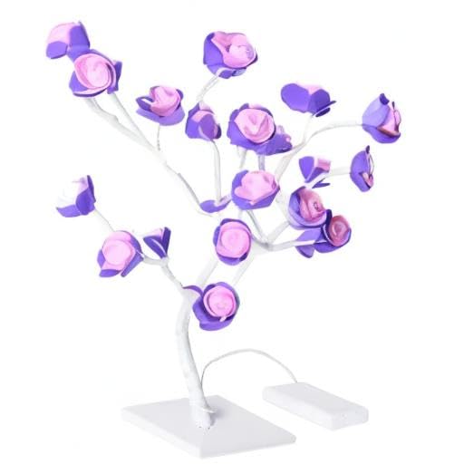 Rose Lamp Purple Flower Lamp Multi Headed Rose Tree Table Desk Birthday Home Decor Birthday - Image 9