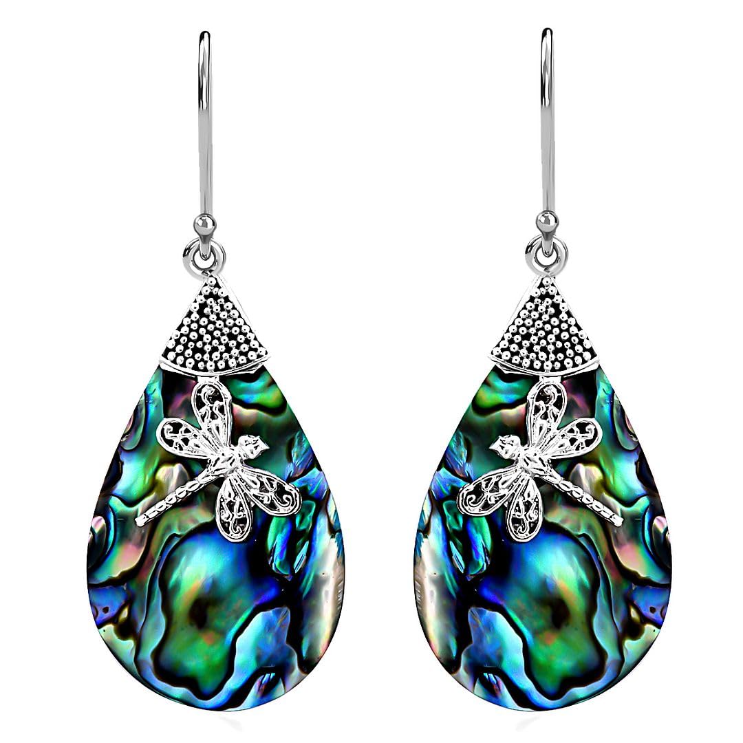 Shiney earrings for women - Boho Unique Abalone Jewelry for Women - Costume Vintage Birthday Gifts Birthday Christmas Gifts