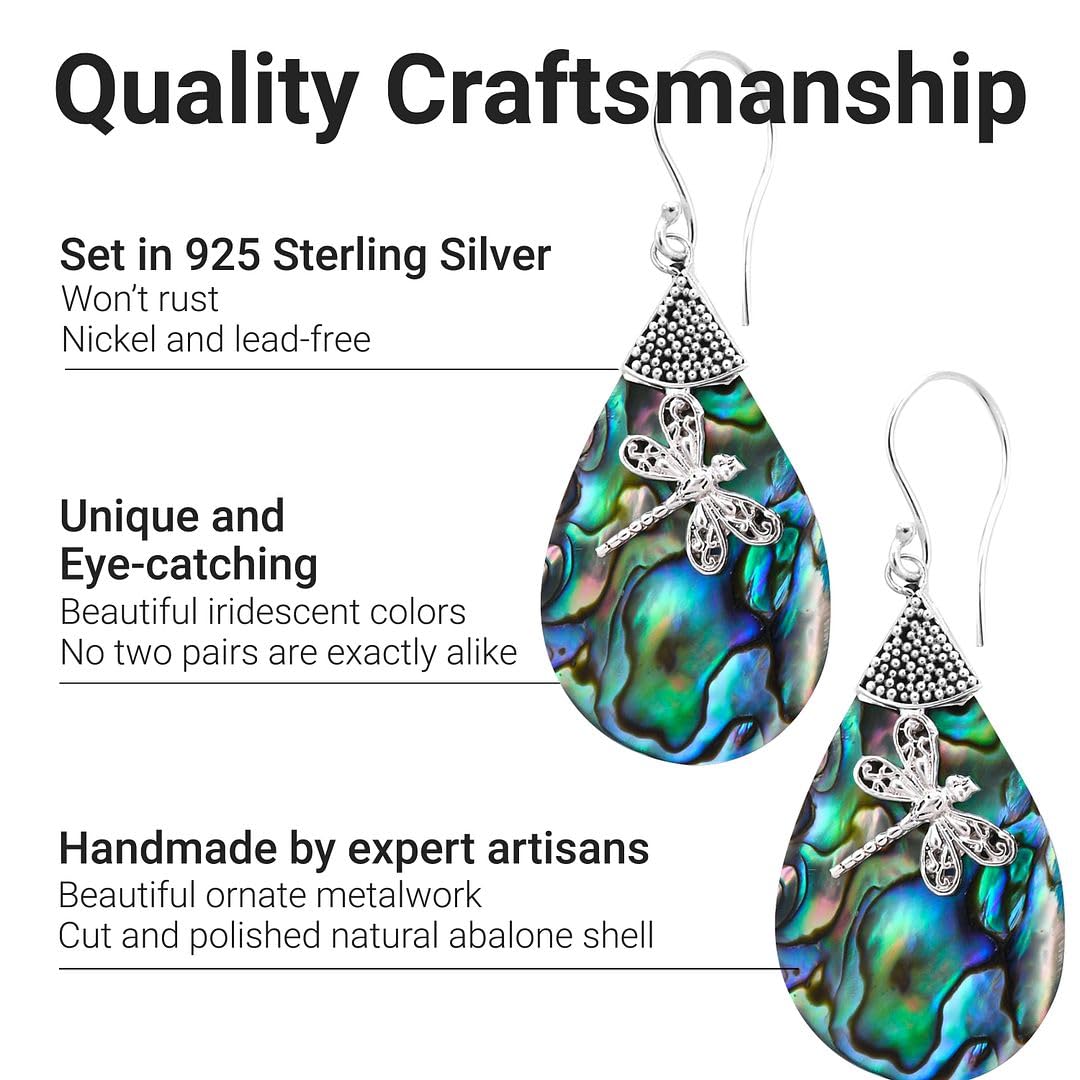 Shiney earrings for women - Boho Unique Abalone Jewelry for Women - Costume Vintage Birthday Gifts Birthday Christmas Gifts - Image 3