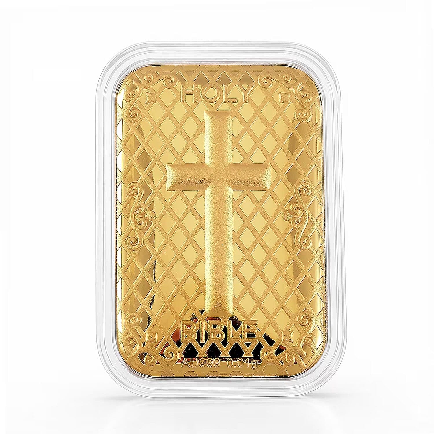 SHOP LC 24K Solid Gold Emboss Sheet – Pure 24K Gold Bar Style Sheet - (10 mg, 31x45.50 mm) Real Jewelry - Anniversary, Engagement, luxurious & Premium Gifting Collections