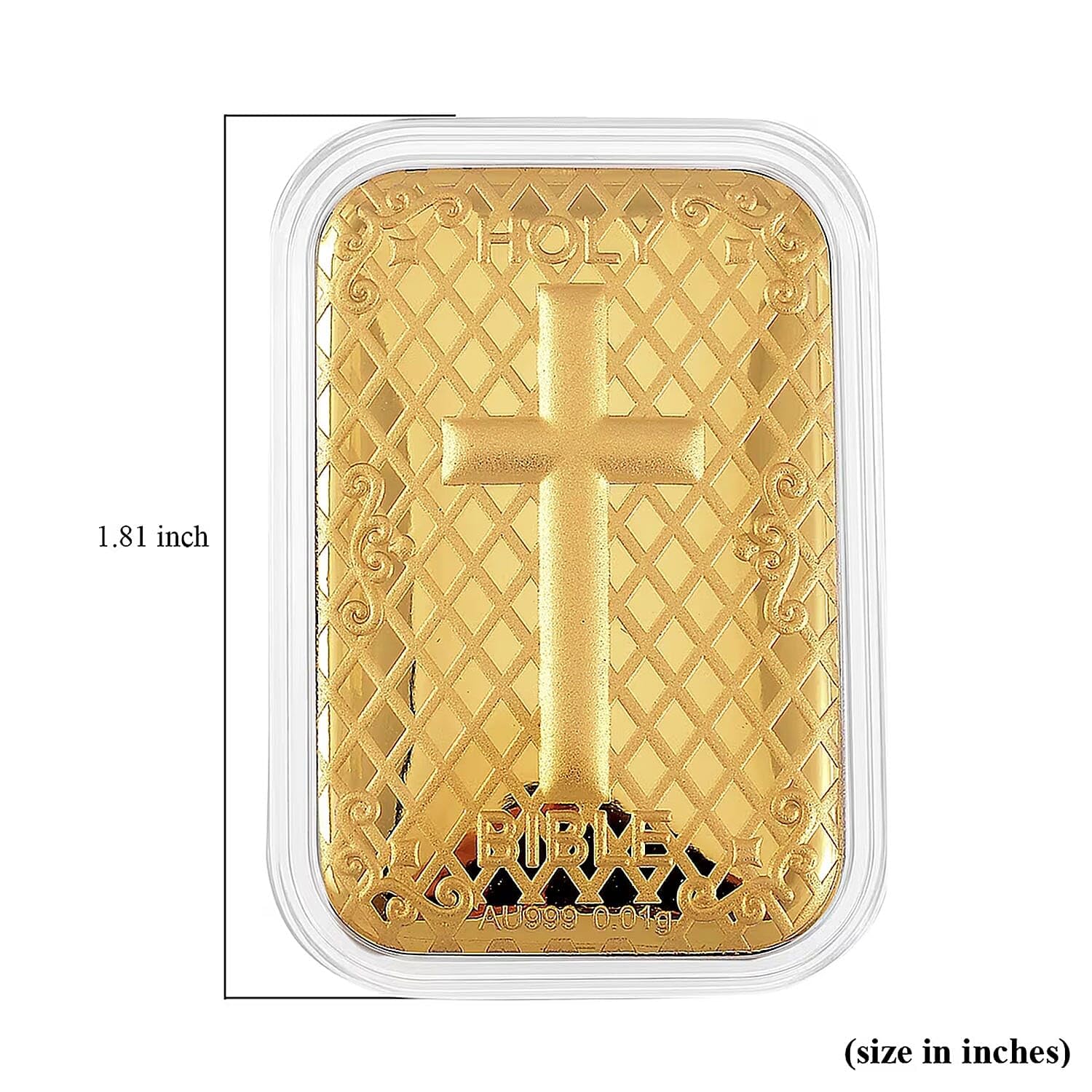 SHOP LC 24K Solid Gold Emboss Sheet – Pure 24K Gold Bar Style Sheet - (10 mg, 31x45.50 mm) Real Jewelry - Anniversary, Engagement, luxurious & Premium Gifting Collections - Image 6