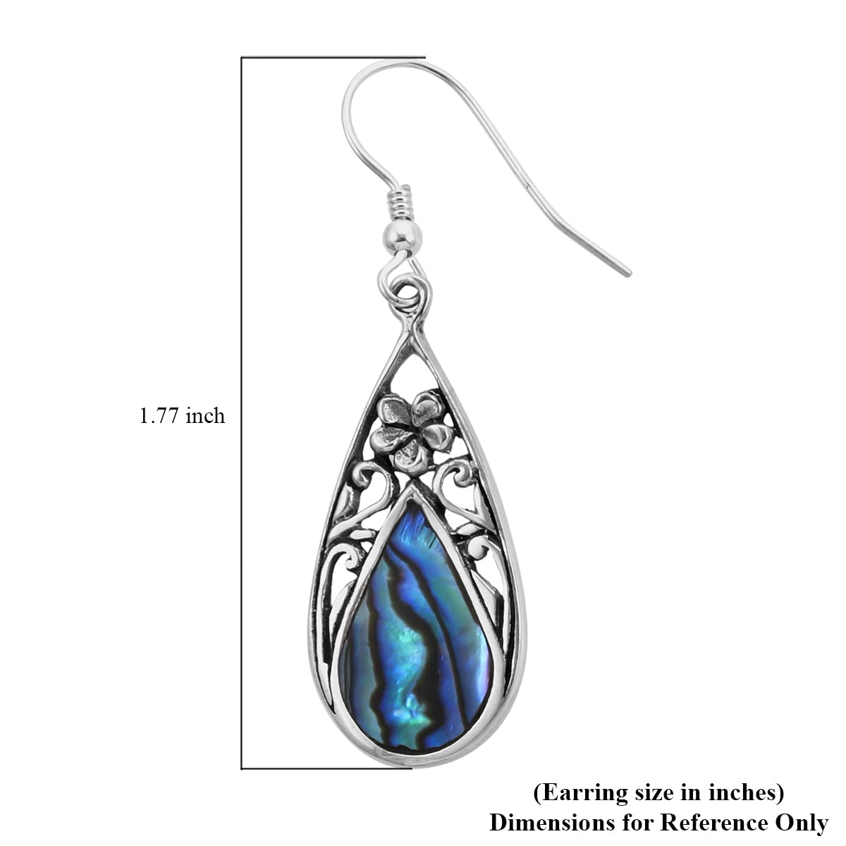 Shop LC 925 BALI LEGACY Sterling Silver Abalone Shell Dangle Drop Earrings Statement Stylish Fashion Bohemian Beach Jewelry Unique Gifts for Women Unique Gifts for Women - Image 8
