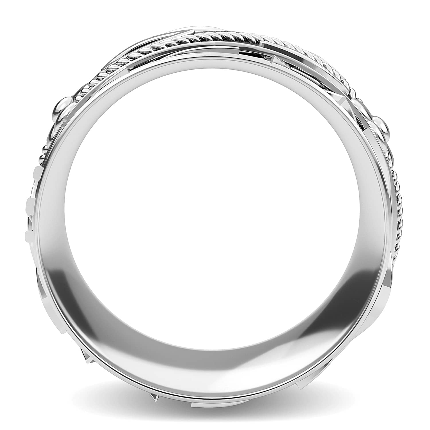 Shop LC 925 Sterling Silver Spinner Ring Boho Handmade Stress Anxiety Relieving Meditation Oxidized Tribal Unique Jewelry Gifts for Women Men - Image 2