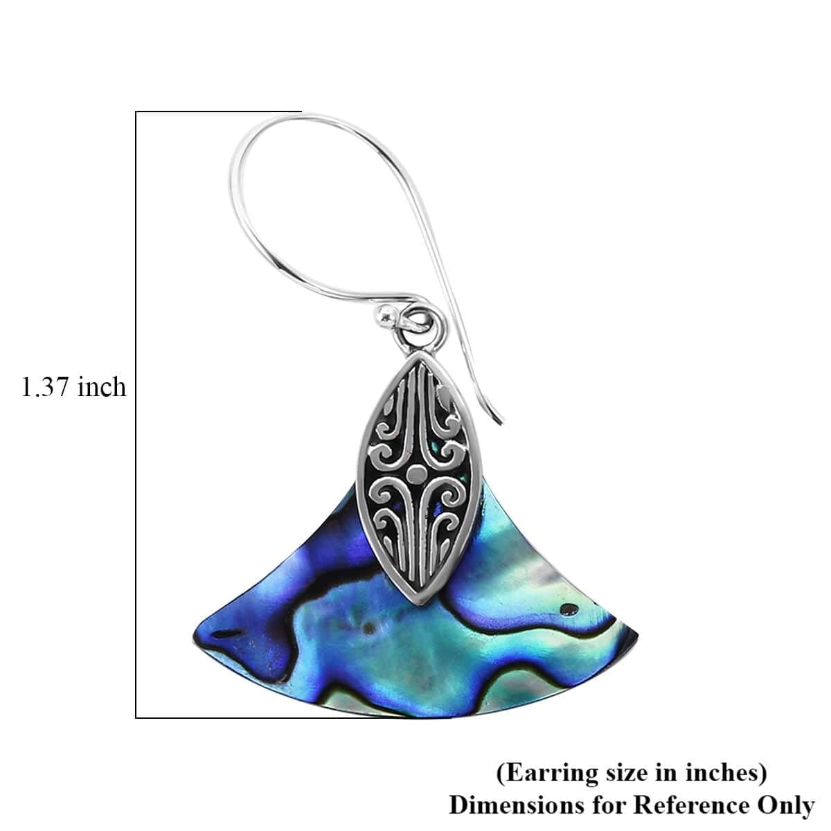 Shop LC Abalone Shell 925 Sterling Silver Dangle Drop Fashion Earrings for Women Jewelry Christmas Gifts for Women - Image 5