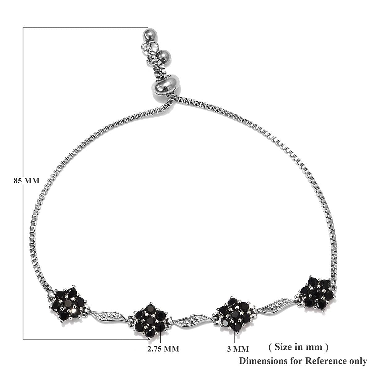 Shop LC Amethyst Bolo Bracelet In Stainless Steel Adjustable Costume Unique Gifts for Women Jewelry for Her - Image 8