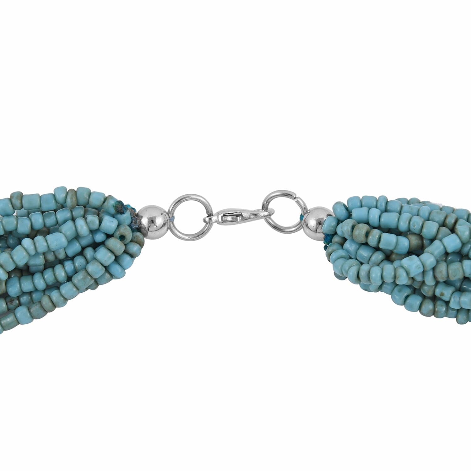 Shop LC Ceramic Multi Strand Beads Double Wrist Beaded Necklace for Women Jewelry Size 22" Mothers Day Gifts - Image 4