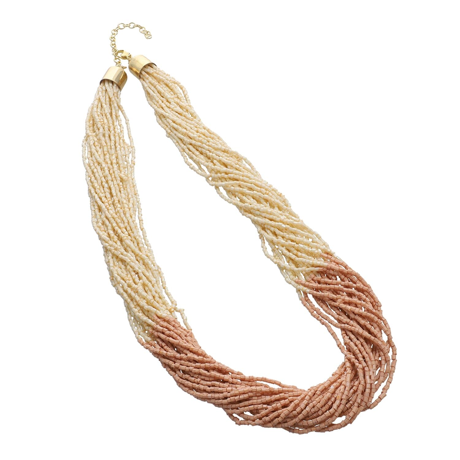 Shop LC Choker Beaded Necklace for Women Jewelry Ivory Glass Seed Fashion Mothers Day Gifts