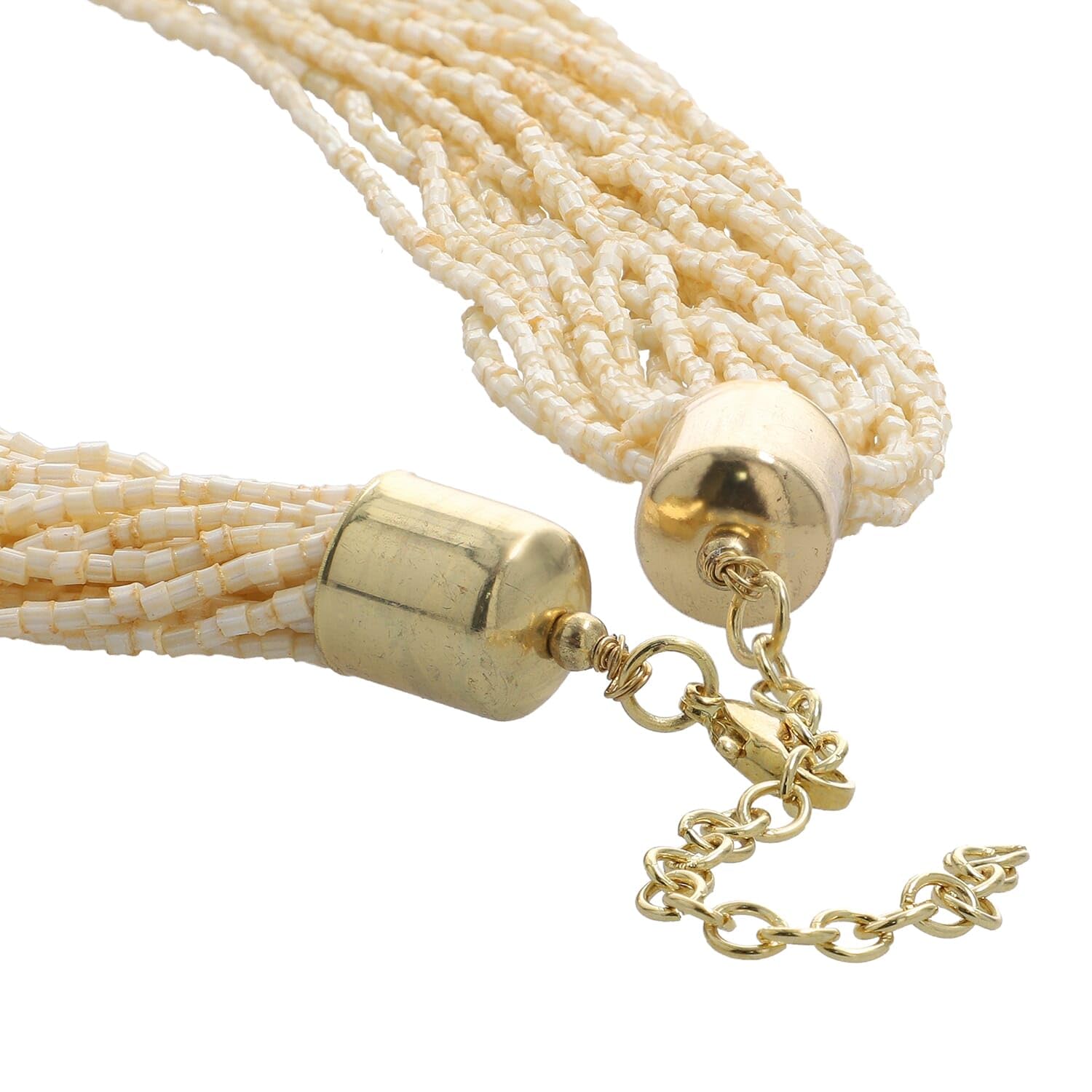 Shop LC Choker Beaded Necklace for Women Jewelry Ivory Glass Seed Fashion Mothers Day Gifts - Image 4