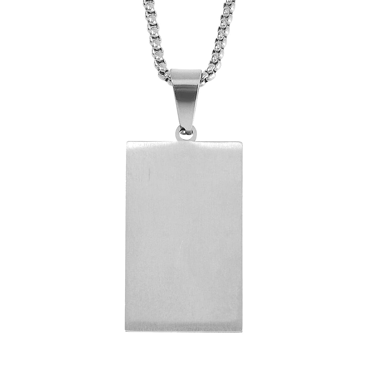 Shop LC Cross with Bible Mens Pendant Necklace in Stainless Steel 24 Inches - Image 2